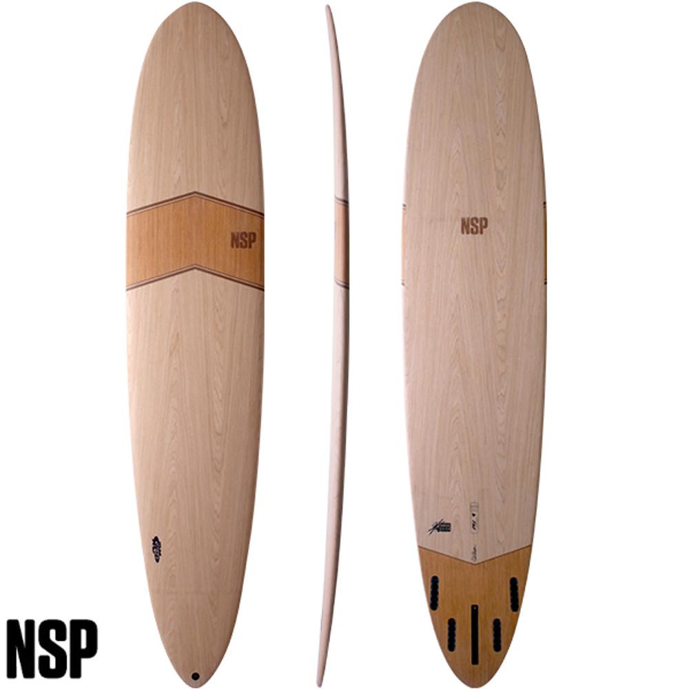 NSP Surfboards | Longboard Nature Flex Pro-9 | 4 + 1 Fin Setup | Intermediate To Expert Performance Longboard | Malibu