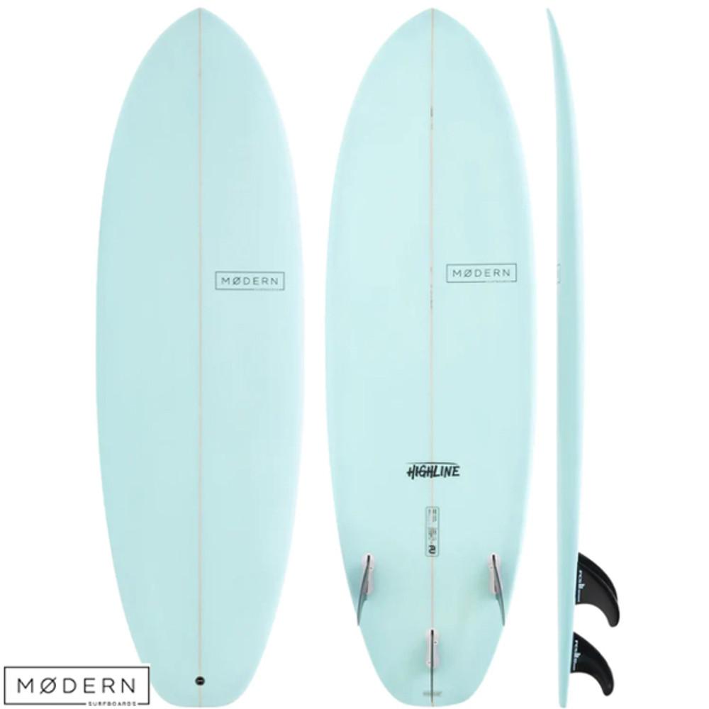 Modern Surfboards | Highline Surfboard | Novice Surfers | Excellent 1st Real Fibreglass Surfboard or Fast Improvement Model