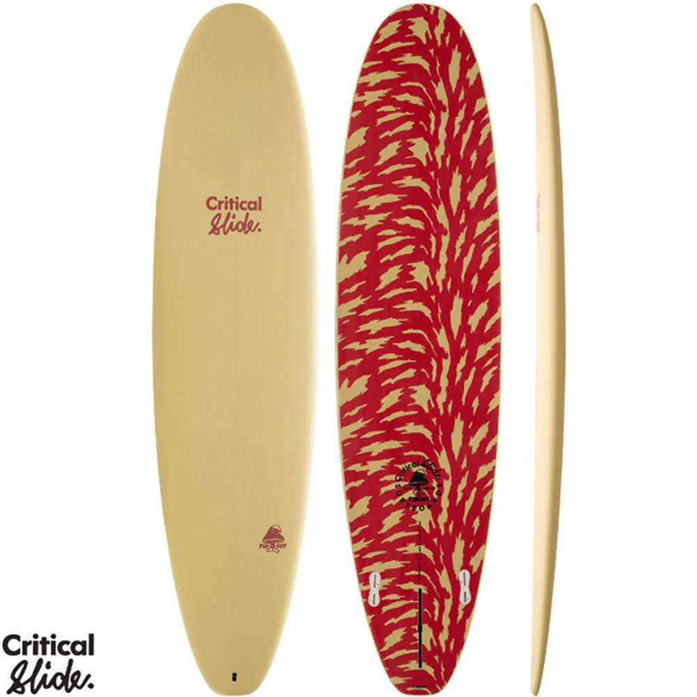 Critical Slide | Fun Guy Surfboard | Epoxy Core Softboard | Mid Length Funboard | Easy Paddler Easy Takeoffs and Smooth Turns